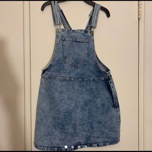Denim overall dress